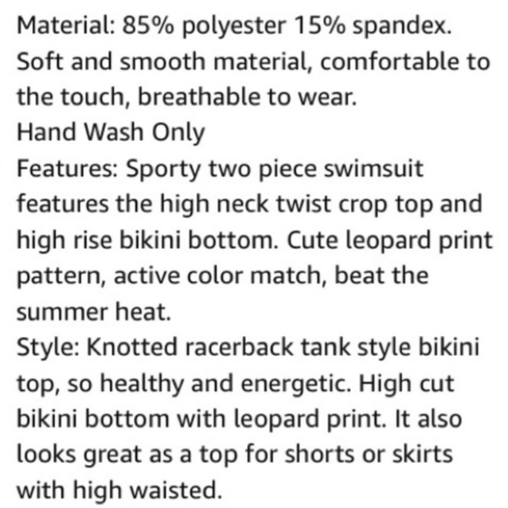 High Waisted Floral Bikini w Twist Knot Racerback Top • Sizes S & XL Avail • NWT - Picture 11 of 16